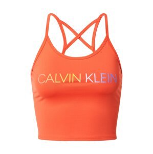 Calvin Klein Performance Športový top  oranžová / strieborná