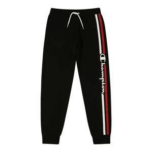 Champion Authentic Athletic Apparel Nohavice  čierna / biela / karmínovo červená