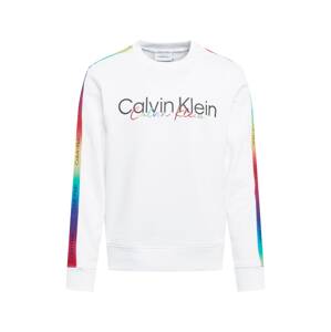 Calvin Klein Mikina 'PRIDE'  biela / zmiešané farby / čierna
