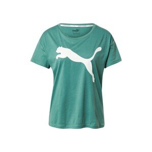 PUMA Funkčné tričko  smaragdová / biela