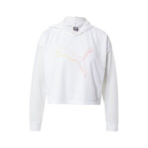 PUMA Funkčné tričko  biela / svetlooranžová / lososová