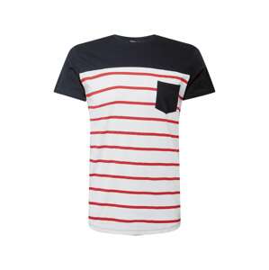 LTB Tričko 'PEJIFO'  biela / námornícka modrá / červená