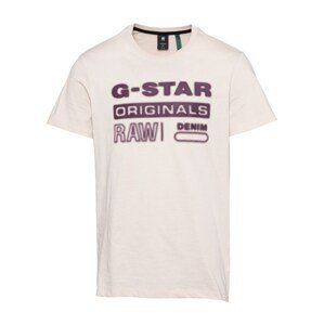 G-Star RAW Tričko  farba lesného ovocia / púdrová
