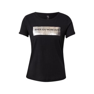 ONLY PLAY Funkčné tričko 'MAM'  čierna / bronzová