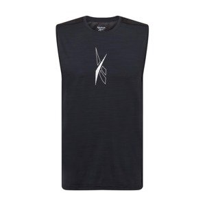 Reebok Sport Funkčné tričko 'Workout Ready'  čierna / biela