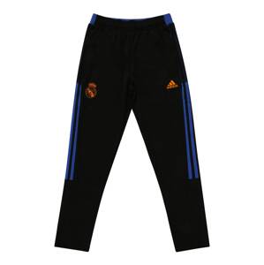 ADIDAS PERFORMANCE Športové nohavice 'Real Madrid Tiro'  čierna / nebesky modrá / zlatá žltá
