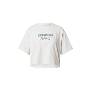 Reebok Classics T-Shirt 'CL PF BIG LOGO TEE'  biela / striebornosivá