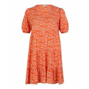 Vero Moda Petite Šaty 'OHANNA'  oranžová / biela