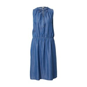 EDC BY ESPRIT Košeľové šaty  modrá denim