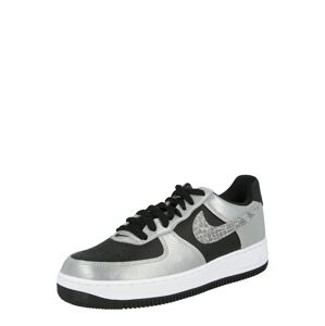 Nike Sportswear Nízke tenisky 'Air Force 1'  čierna / strieborná / tmavošedá