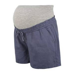 Mamalicious Curve Shorts 'Linen'  modrosivá / sivá melírovaná