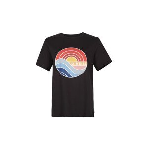 O'NEILL T-Shirt 'Sunrise'  čierna / biela / modrá / červená
