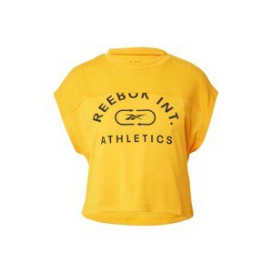Reebok Sport Funkčné tričko  námornícka modrá / žltá