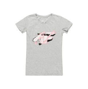 4F Funkčné tričko  svetlosivá / biela / čierna / ružová