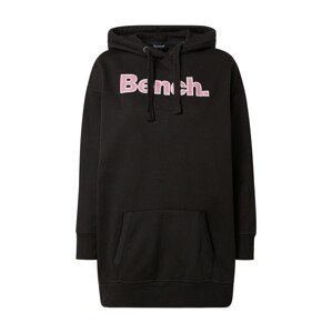 BENCH Sweatshirt 'Dayla'  čierna / ružová / biela