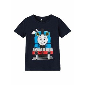 NAME IT Tričko 'Thomas Train'  tmavomodrá / nebesky modrá / sivá / červená