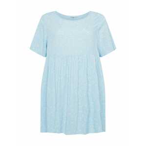 Cotton On Curve Letné šaty 'GOOD TIMES'  svetlomodrá / biela