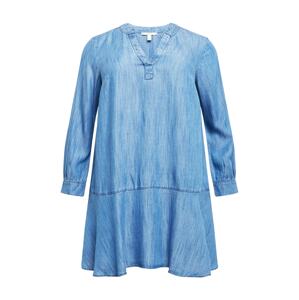 Esprit Curves Košeľové šaty  modrá denim