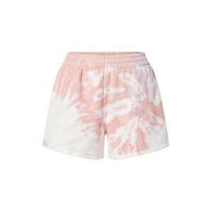 Abercrombie & Fitch Shorts  ružová / biela