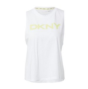 DKNY Performance Športový top  biela / žltá