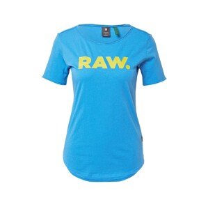 G-Star RAW Tričko  nebesky modrá / žltá