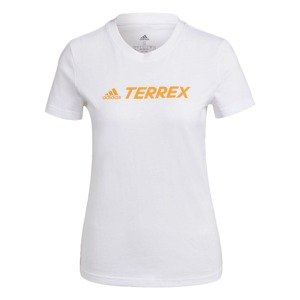adidas Terrex Funkčné tričko  biela / oranžová