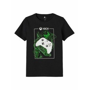 NAME IT Tričko 'Xbox'  čierna / zelená / biela