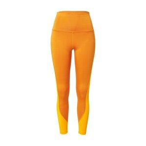 Reebok Športové nohavice  žltá / oranžová