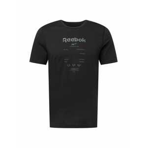 Reebok Sport Funkčné tričko 'Graphic Move'  striebornosivá / čierna