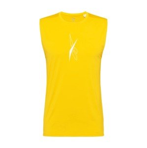 Reebok Sport Funkčné tričko 'Workout Ready'  žltá / biela