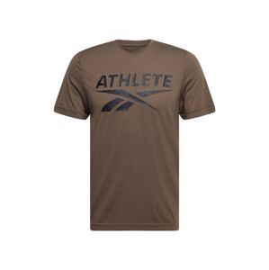 Reebok Sport Funkčné tričko 'Athlete'  kaki / čierna