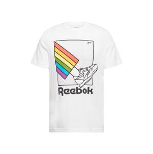 REEBOK Funkčné tričko 'Pride'  biela / zmiešané farby