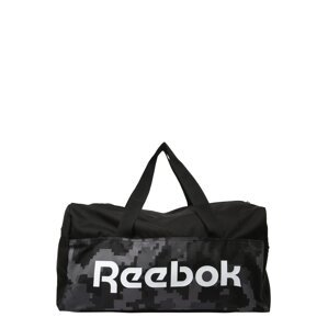 Reebok Sport Športová taška  sivá / čierna / biela