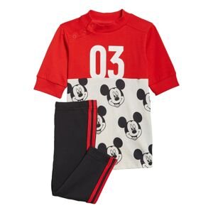 ADIDAS PERFORMANCE Tréningový komplet 'Mickey Mouse'  červená / čierna / biela