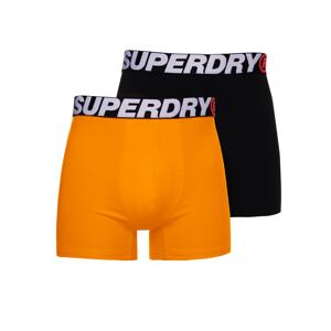 Superdry Boxerky  oranžová / čierna / biela