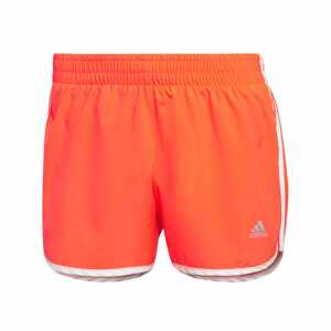 ADIDAS PERFORMANCE Športové nohavice  biela / oranžovo červená