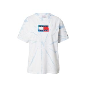 Tommy Jeans Tričko  biela / svetlomodrá / námornícka modrá / červená / pastelovo modrá