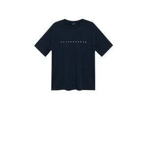 MANGO MAN T-Shirt 'FUTURE-I'  ultramarínová