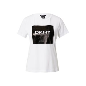 DKNY Tričko  biela / čierna