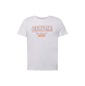 JACK & JONES Tričko  biela / oranžová / fialová