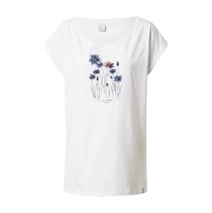 Iriedaily Tričko 'Cornflower'  biela / zmiešané farby