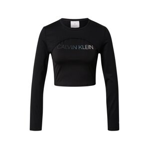 Calvin Klein Performance Funkčné tričko  čierna / biela / opálová / modrosivá
