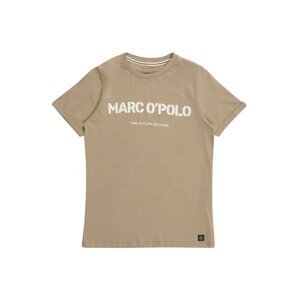 Marc O'Polo Junior Tričko  sivobéžová / biela