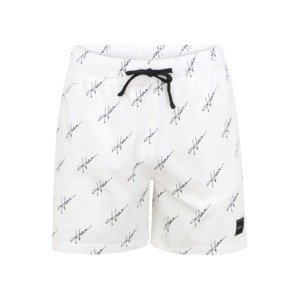 HOLLISTER Pyžamové nohavice  biela / čierna