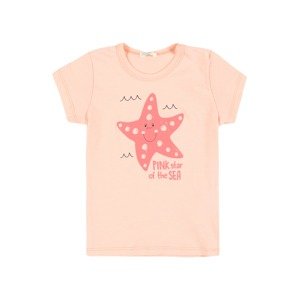 UNITED COLORS OF BENETTON T-Shirt  rosé / ružová / čierna