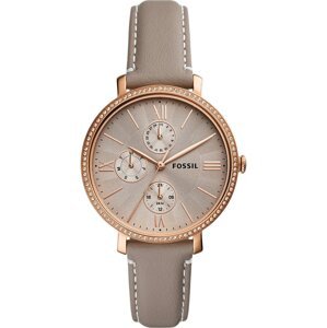 FOSSIL Analógové hodinky 'Jacqueline'  sivá / ružové zlato