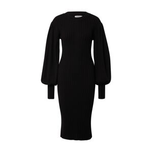 MOSS COPENHAGEN Pletené šaty 'Rachelle'  čierna