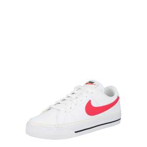 Nike Sportswear Nízke tenisky 'Court Legacy'  biela / čierna / svetločervená
