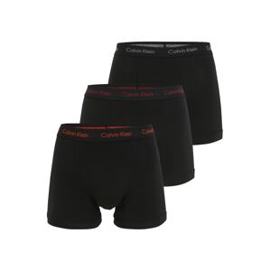 Calvin Klein Underwear Boxerky  čierna / biela / oranžová / vínovo červená