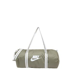 Nike Sportswear Cestovná taška 'Heritage'  kaki / biela